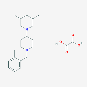 molecular formula C22H34N2O4 B3973144 3,5-dimethyl-1'-(2-methylbenzyl)-1,4'-bipiperidine oxalate 