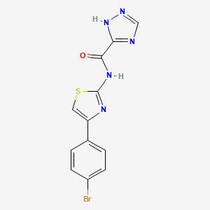 N-[4-(4-bromophenyl)-1,3-thiazol-2-yl]-1H-1,2,4-triazole-3-carboxamide