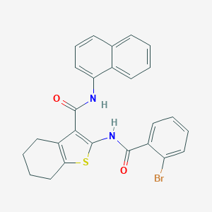 2-[(2-bromobenzoyl)amino]-N-(1-naphthyl)-4,5,6,7-tetrahydro-1-benzothiophene-3-carboxamide