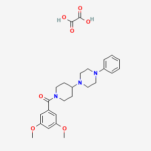 1-[1-(3,5-dimethoxybenzoyl)-4-piperidinyl]-4-phenylpiperazine oxalate