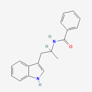 molecular formula C18H18N2O B3973175 N-[2-(1H-indol-3-yl)-1-methylethyl]benzamide 