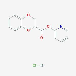 2-pyridinyl 2,3-dihydro-1,4-benzodioxine-2-carboxylate hydrochloride