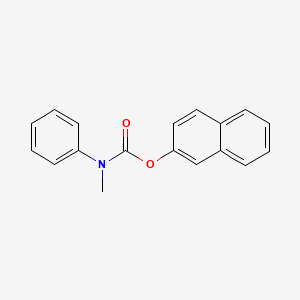 molecular formula C18H15NO2 B3973236 2-naphthyl methyl(phenyl)carbamate 