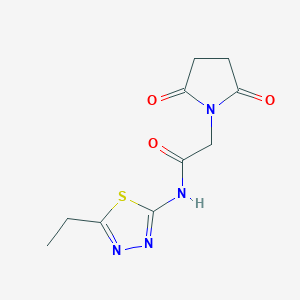 2-(2,5-dioxo-1-pyrrolidinyl)-N-(5-ethyl-1,3,4-thiadiazol-2-yl)acetamide