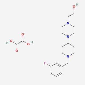 2-{4-[1-(3-fluorobenzyl)-4-piperidinyl]-1-piperazinyl}ethanol ethanedioate (salt)