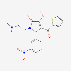 1-[2-(dimethylamino)ethyl]-3-hydroxy-5-(3-nitrophenyl)-4-(2-thienylcarbonyl)-1,5-dihydro-2H-pyrrol-2-one