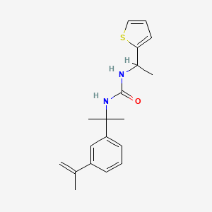 molecular formula C19H24N2OS B3973309 N-[1-(3-isopropenylphenyl)-1-methylethyl]-N'-[1-(2-thienyl)ethyl]urea 