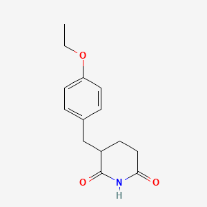 molecular formula C14H17NO3 B3973338 3-(4-ethoxybenzyl)-2,6-piperidinedione 