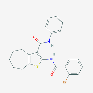 2-[(2-bromobenzoyl)amino]-N-phenyl-5,6,7,8-tetrahydro-4H-cyclohepta[b]thiophene-3-carboxamide