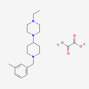 molecular formula C21H33N3O4 B3973359 1-ethyl-4-[1-(3-methylbenzyl)-4-piperidinyl]piperazine oxalate 