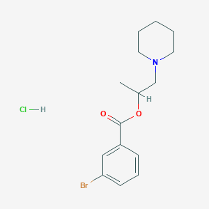 molecular formula C15H21BrClNO2 B3973382 1-methyl-2-(1-piperidinyl)ethyl 3-bromobenzoate hydrochloride 