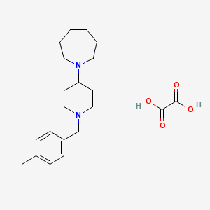 molecular formula C22H34N2O4 B3973391 1-[1-(4-ethylbenzyl)-4-piperidinyl]azepane oxalate 