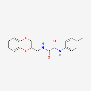 molecular formula C18H18N2O4 B3973405 N-(2,3-dihydro-1,4-benzodioxin-2-ylmethyl)-N'-(4-methylphenyl)ethanediamide 