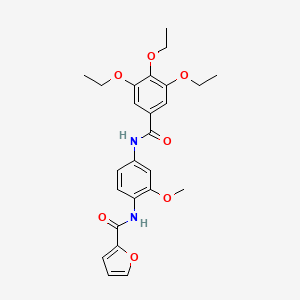 N-{2-methoxy-4-[(3,4,5-triethoxybenzoyl)amino]phenyl}-2-furamide