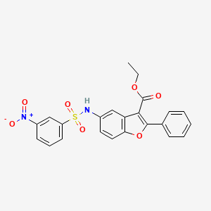 ethyl 5-{[(3-nitrophenyl)sulfonyl]amino}-2-phenyl-1-benzofuran-3-carboxylate