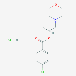 1-methyl-2-(4-morpholinyl)ethyl 4-chlorobenzoate hydrochloride