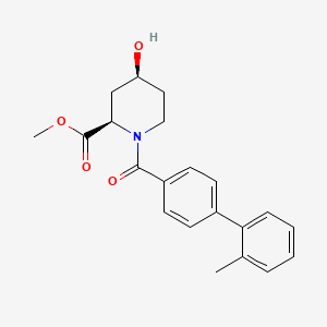 methyl (2R*,4S*)-4-hydroxy-1-[(2'-methylbiphenyl-4-yl)carbonyl]piperidine-2-carboxylate