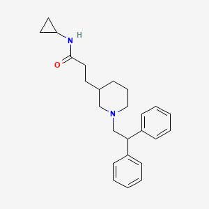 N-cyclopropyl-3-[1-(2,2-diphenylethyl)-3-piperidinyl]propanamide