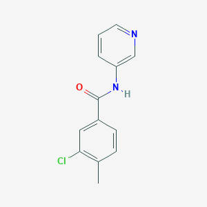 molecular formula C13H11ClN2O B3973481 3-chloro-4-methyl-N-3-pyridinylbenzamide 