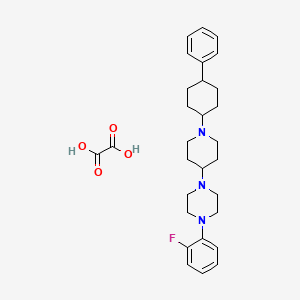 1-(2-fluorophenyl)-4-[1-(4-phenylcyclohexyl)-4-piperidinyl]piperazine oxalate