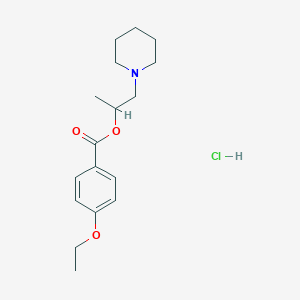 molecular formula C17H26ClNO3 B3973525 1-methyl-2-(1-piperidinyl)ethyl 4-ethoxybenzoate hydrochloride 