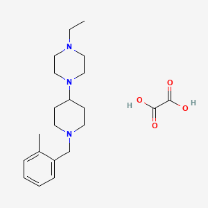 molecular formula C21H33N3O4 B3973531 1-ethyl-4-[1-(2-methylbenzyl)-4-piperidinyl]piperazine oxalate 