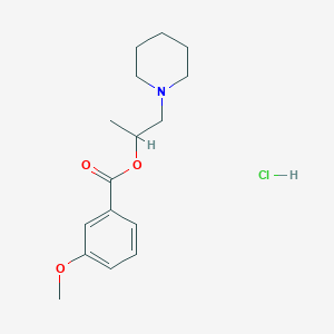 1-methyl-2-(1-piperidinyl)ethyl 3-methoxybenzoate hydrochloride