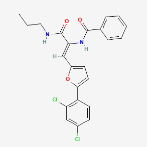 N-{2-[5-(2,4-dichlorophenyl)-2-furyl]-1-[(propylamino)carbonyl]vinyl}benzamide