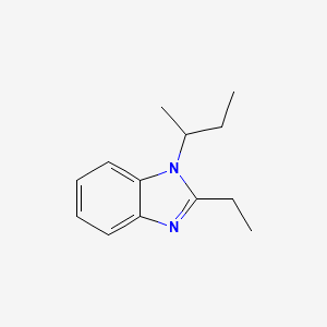 molecular formula C13H18N2 B3973569 1-sec-butyl-2-ethyl-1H-benzimidazole 