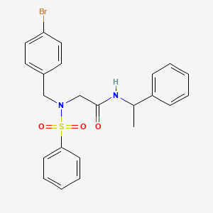 N~2~-(4-bromobenzyl)-N~1~-(1-phenylethyl)-N~2~-(phenylsulfonyl)glycinamide