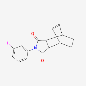 4-(3-iodophenyl)-4-azatricyclo[5.2.2.0~2,6~]undec-8-ene-3,5-dione