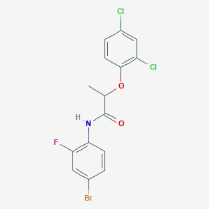 N-(4-bromo-2-fluorophenyl)-2-(2,4-dichlorophenoxy)propanamide