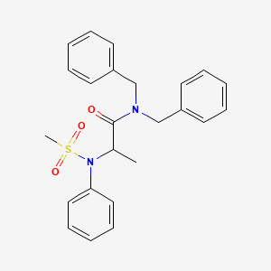 N~1~,N~1~-dibenzyl-N~2~-(methylsulfonyl)-N~2~-phenylalaninamide