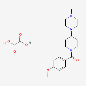 molecular formula C20H29N3O6 B3973613 1-[1-(4-methoxybenzoyl)-4-piperidinyl]-4-methylpiperazine oxalate 