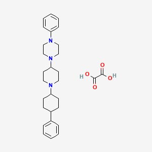 molecular formula C29H39N3O4 B3973643 1-phenyl-4-[1-(4-phenylcyclohexyl)-4-piperidinyl]piperazine oxalate 