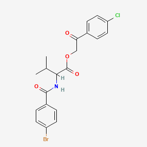 2-(4-chlorophenyl)-2-oxoethyl N-(4-bromobenzoyl)valinate