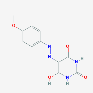molecular formula C11H10N4O4 B397371 5-[[(4-Methoxyphenyl)amino]imino]barbituric acid CAS No. 19849-56-0
