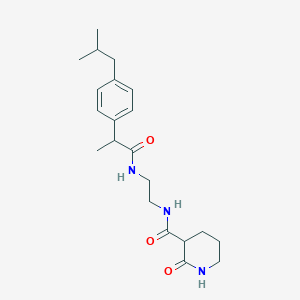 N-(2-{[2-(4-isobutylphenyl)propanoyl]amino}ethyl)-2-oxo-3-piperidinecarboxamide