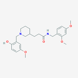 N-(2,4-dimethoxybenzyl)-3-[1-(2-hydroxy-5-methoxybenzyl)-3-piperidinyl]propanamide