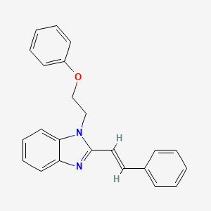 1-(2-phenoxyethyl)-2-(2-phenylvinyl)-1H-benzimidazole