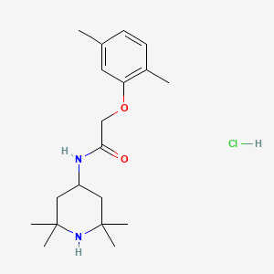 2-(2,5-dimethylphenoxy)-N-(2,2,6,6-tetramethyl-4-piperidinyl)acetamide hydrochloride