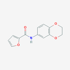 molecular formula C13H11NO4 B397381 N-(2,3-dihydro-1,4-benzodioxin-6-yl)furan-2-carboxamide CAS No. 301307-06-2