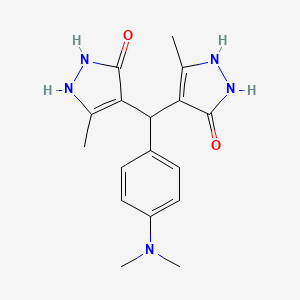 4,4'-{[4-(dimethylamino)phenyl]methylene}bis(3-methyl-1H-pyrazol-5-ol)