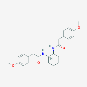 molecular formula C24H30N2O4 B3973833 N,N'-1,2-cyclohexanediylbis[2-(4-methoxyphenyl)acetamide] 