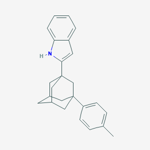 molecular formula C25H27N B397385 2-[3-(4-methylphenyl)-1-adamantyl]-1H-indole 