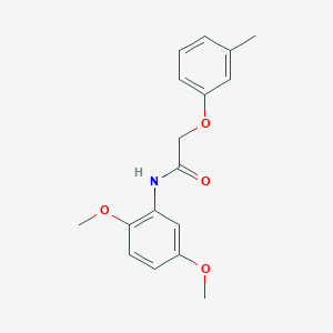 molecular formula C17H19NO4 B397388 N-(2,5-dimethoxyphenyl)-2-(3-methylphenoxy)acetamide 