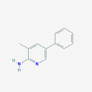 molecular formula C12H12N2 B039739 2-氨基-3-甲基-5-苯基吡啶 CAS No. 114042-03-4