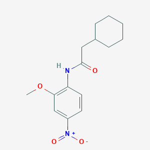 2-cyclohexyl-N-(2-methoxy-4-nitrophenyl)acetamide