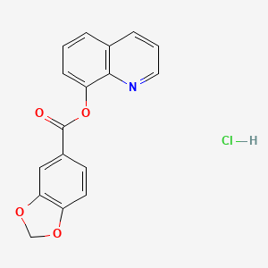 8-quinolinyl 1,3-benzodioxole-5-carboxylate hydrochloride