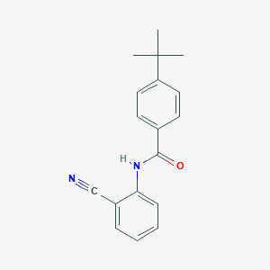 molecular formula C18H18N2O B397391 4-tert-butyl-N-(2-cyanophenyl)benzamide 